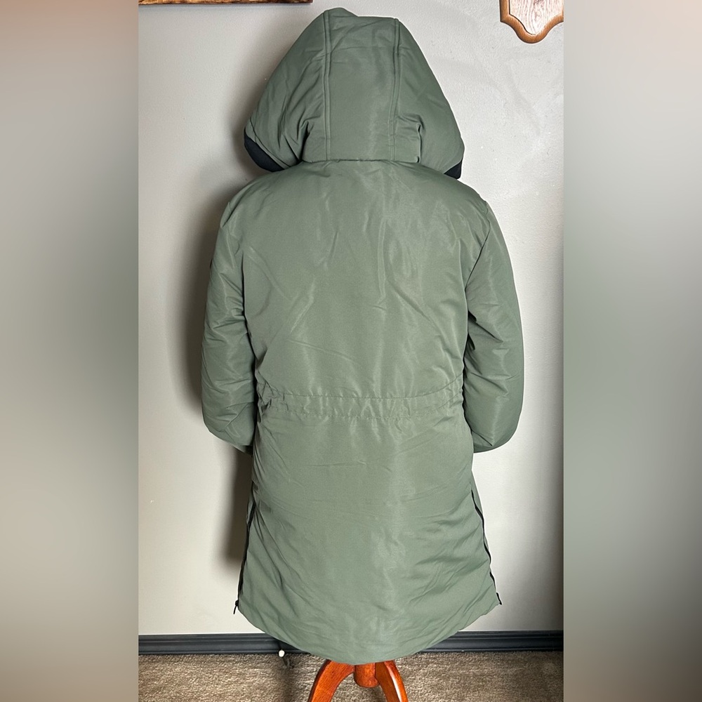 Spyder Women's Olive Hooded Puffer Coat - Picture 8 of 16